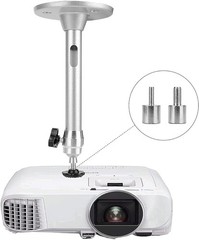 Mini Ceiling Wall Projector Mount Stand Compatible with QKK, Upright, Silver