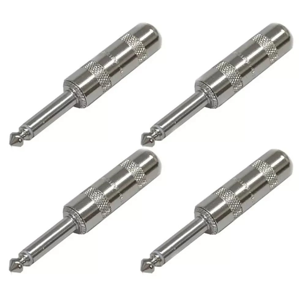 (4 Pack) New Original Switchcraft 280 1/4 6.35mm 2-Conductor Mono TS Phone Plug