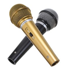 2Pcs Durable Plastic Microphone Props for Kids Creative Performance and Play