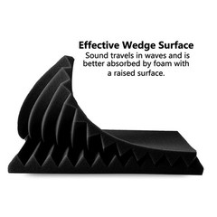 12~96PACK 12″X12″X1″ Acoustic Foam Panels Soundproofing Wall Studio Insulation