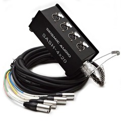 Seismic Audio – SASH-4×20 – 4 Channel XLR Send Sub Snake Cable – 20 Feet