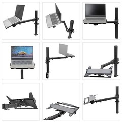 Adjustable Laptop Mount Stand Height & Tilt 12–17 Inch Laptops Holder