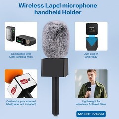 Mic Handle for DJI Mic Mini/2/3, RODE Wireless GO 2/3, Hollyland Lark M1/C1, …