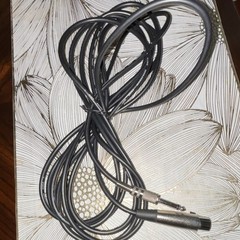 15ft 1/4in (6.35mm) Male to XLR Female Low Noise Audio Cable, Black