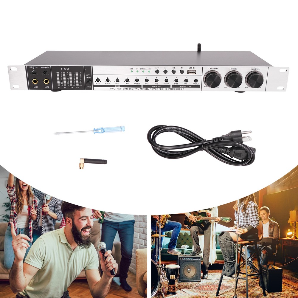 Anti-howling Audio Processor Professional Bluetooth Audio Processor Mixer 25 W