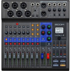 Zoom LiveTrak L8 8Channel Mixer ZL8 12Track Recording USBC