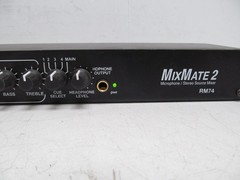 Rolls MixMate 2 RM74 Microphone / Stereo Source Mixer w/Rack Mounts Ears-NO PSU