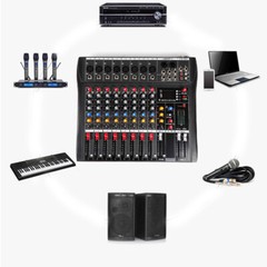 Pro 2/8 Channel Bluetooth Live Sound Card Studio Audio Mixer Mixing Console USB