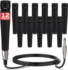 Professional Dynamic Microphone – 12-Unidirectional Handheld Moving Coil Mic wit