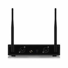 UHF Wireless Mic System 2-Channel Handheld Dual Microphone Cordless Mic System
