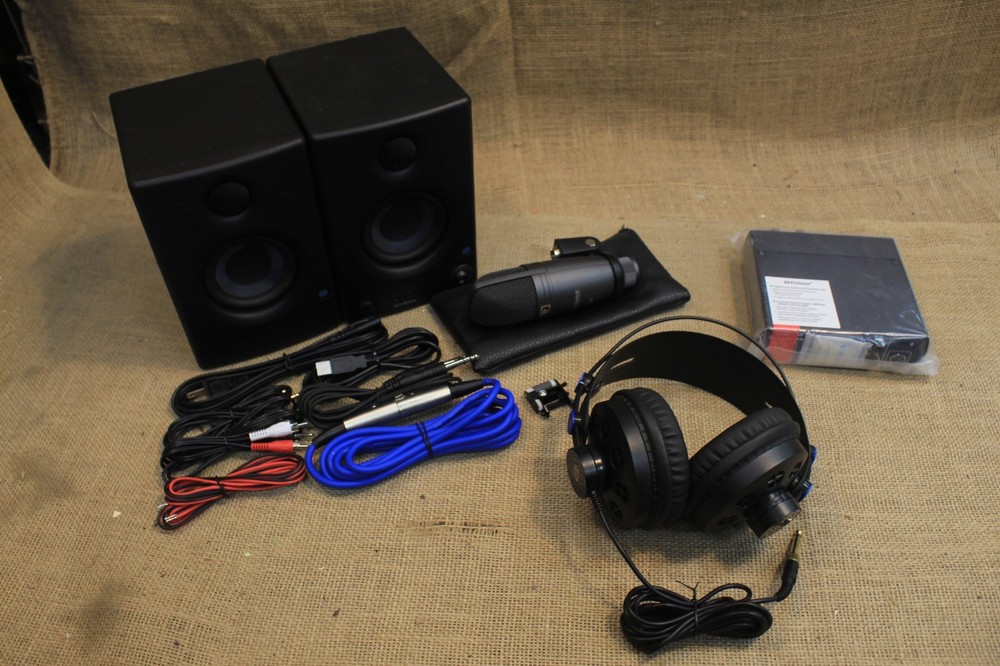 PreSonus ERIS E3.5 Studio Speakers W/ Presonus HD7, M7, & Audiobox USB96