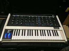 Moog Minimoog Voyager Old School Custom White Blue LED/ Analog Synth //ARMENS