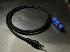 6ft blue PowerCon NAC3FCA to male Edison Power Cord Connector Cable 20A