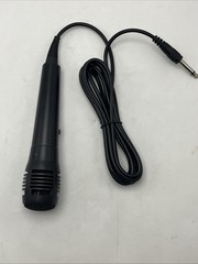 Singing Machine Unidirectional Dynamic Wired Microphone, Black