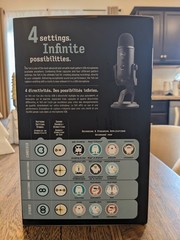 Blue Yeti Professional Multi-Pattern USB Condenser Microphone – Blackout
