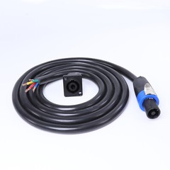 4 Wire Speakon Cable Chuchero Box Loudspeaker 12 Gauge Pro Audio Cord w/ Socket