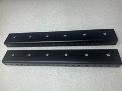 2 (One Pair) 2U / 2 SPACE Rack Rails 3.5″ Lg Tapped 10/32″ for Amplifier Rack