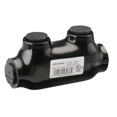 Wengart Insulated Inline Splice Connector,Wire Range 2/0-6 Gauge,7/32″ Black