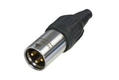 Neutrik NC3MX-TOP XLR Cable End 3-pin Male – Nickel/Gold (Sealed New!!)