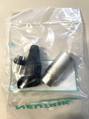 Lot of 4 New Neutrik NC3MX, Male Cable Connectors, Silver, 3 Pole, DIY, Repair