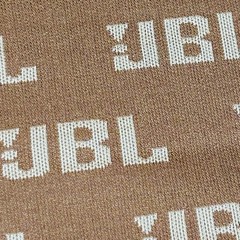 JBL Allover Print Speaker Grill Cloth Brown One Yard 70″ Wide