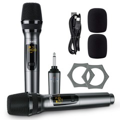 2.4G UHF Wireless Microphone Rechargeable MIicrophone Dual Handheld Microphone