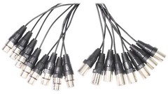 Rockville SX810 8 Channel 10 Foot XLR Snake (Female to Male) Connectors