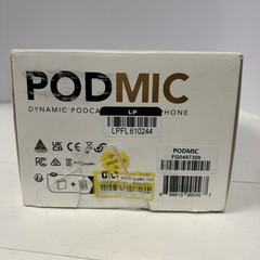 Brand New Rode PodMic Dynamic Broadcast Microphone (minor box tear at seal) NEW