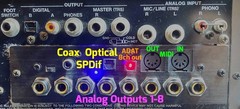 Digital INPUT & ADAT out Roland MV8-OP1 compatible card +MIDI for MV-8000 /8800