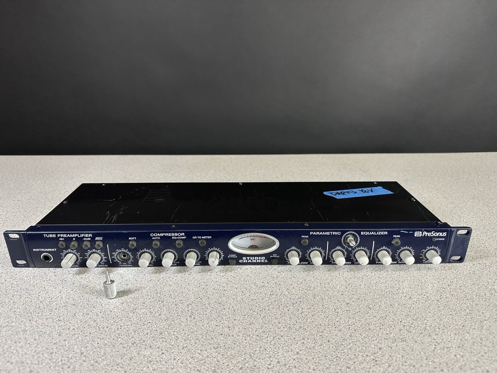 PreSonus Studio Channel Tube Preamp – Working Signal / Needs Knob/Meter Repair