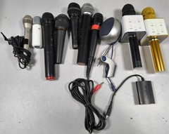 LOT OF 10 Various Brands & Models Microphone Used Working