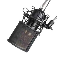Universal Metal Pop Filter Microphone Windscreen Studio Recording PC 7.2cm