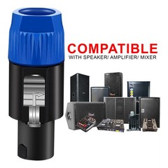 Practical Reliable Stable Maneuverable 6PCS Speakon Connector Male Audio Adapter