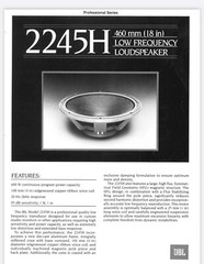 JBL–2245H—18”—VINTAGE PAIR OF REBUILT SUBWOOFERS—US SELLER