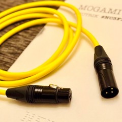 1-30 ft Mogami 2549 Yellow | Choose Neutrik XLR/TRS | TOKYO_made | Bulk Ready