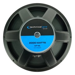 Technical Pro WF18L 18“ 2000w Raw Subwoofer Pro Sub Woofer, 3″ Voice Coil