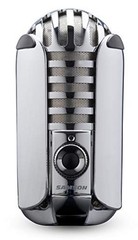 Meteor Mic USB Condenser Podcasting Podcast Recording Desktop Microphone Chrome