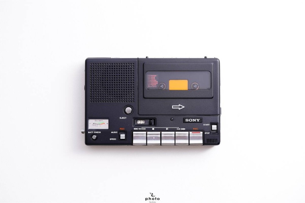 SONY TC-1100B Metal Body Mono Cassette Recorder Serviced Belt IC Replaced Japan