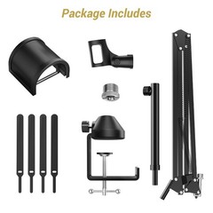 Microphone Boom Arm, Adjustable Microfono Stand Mic Arm with Extra-large Pop …