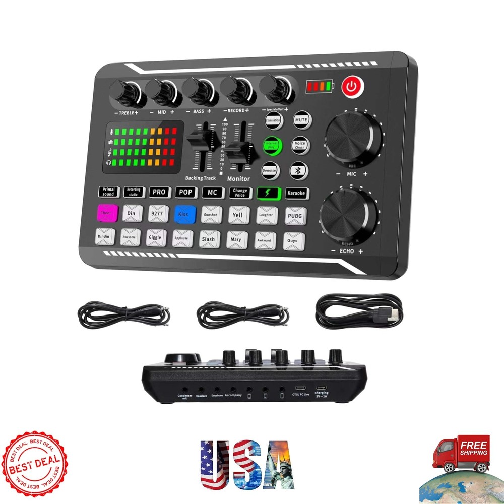 DJ Effects Audio Interface with Multi-Platform Compatibility – Compact Design