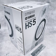 Yamaha HS5 W Powered Studio Monitor 70W Amplified ONE PIECE Speaker WHITE Japan