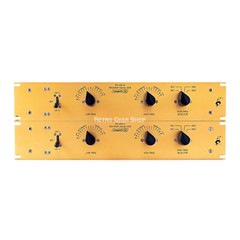 Langevin EQ-258-A Pair Gold Faceplates Program Equalizer EQ258A Vintage Rare