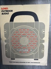 New In Box Turtlebox Cub Outdoor Bluetooth Waterproof Speaker Tan 118 dB A16