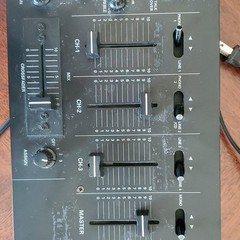 Gemini PMX-1000 Analog Mixer 3-Channel Console/Tabletop RCA TRS Bass Treble