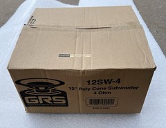 GRS 12SW-4 12″ Poly Cone Subwoofer 4 Ohm