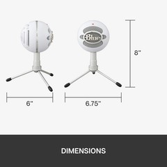 Logitech for Creators Blue Snowball iCE USB Microphone for PC, Mac – White