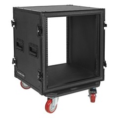 Sound Town Shock Mount 12U Plywood Rack Case w/ 21″ Depth-Black (STRC-SPB12UW)