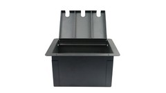 Elite Core Church Recessed Floor Box With 12 D Holes & Duplex AC Outlet