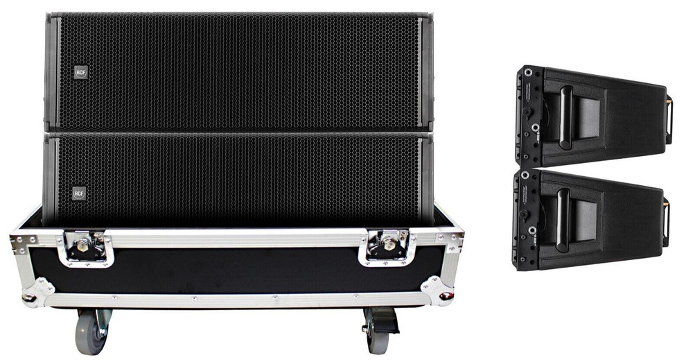 ProX X-RCF-HDL20ALAX2W RCF HDL 20-A Line Array Speaker Flight Case W/Wheels NEW