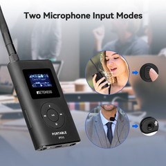 Retekess Wireless Tour Guide Assisted Listening System Transmitter 5 Receivers